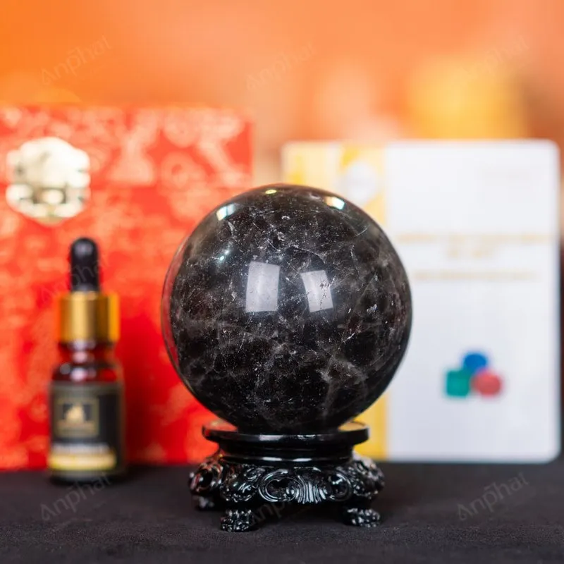 Quả cầu thạch anh đen