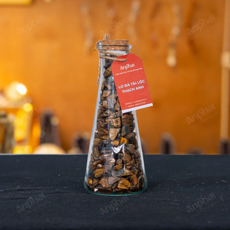 Lọ đá thạch anh mắt hổ