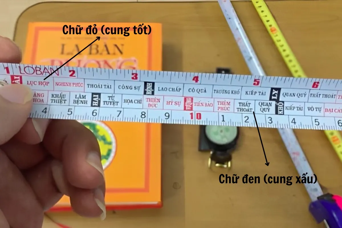 Hướng dẫn cách sử dụng thước lỗ ban đúng cách trong thực tế