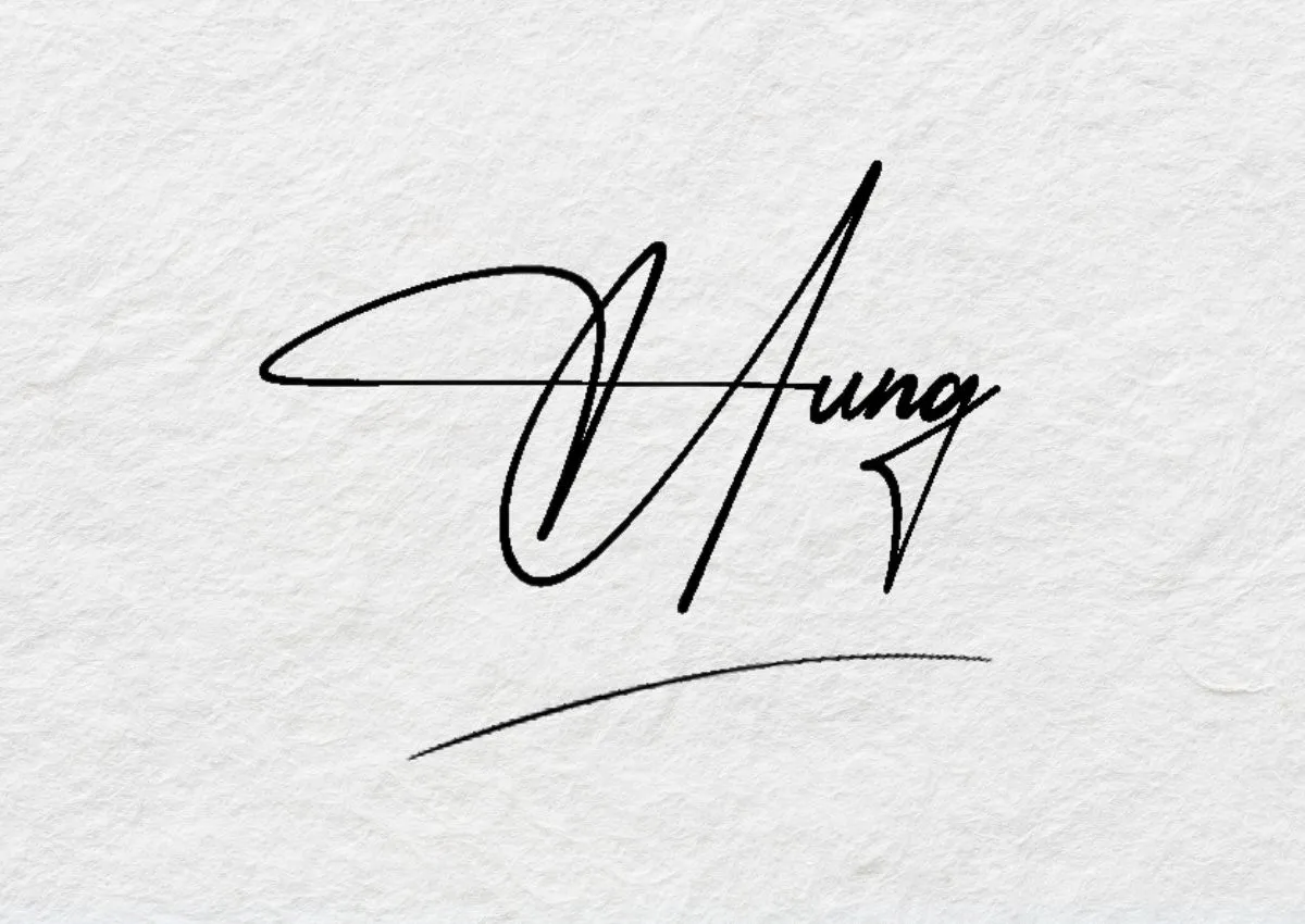 Người mệnh Thổ nên có chữ ký vững chắc, cân đối, có thể thêm nét gạch chân.