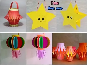 Trung thu 2024: Cách làm đèn trung thu bằng giấy A4 đơn giản, dễ làm tại nhà
