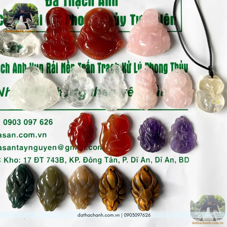 Mặt đá hồ ly chúa phong thủy tự nhiên