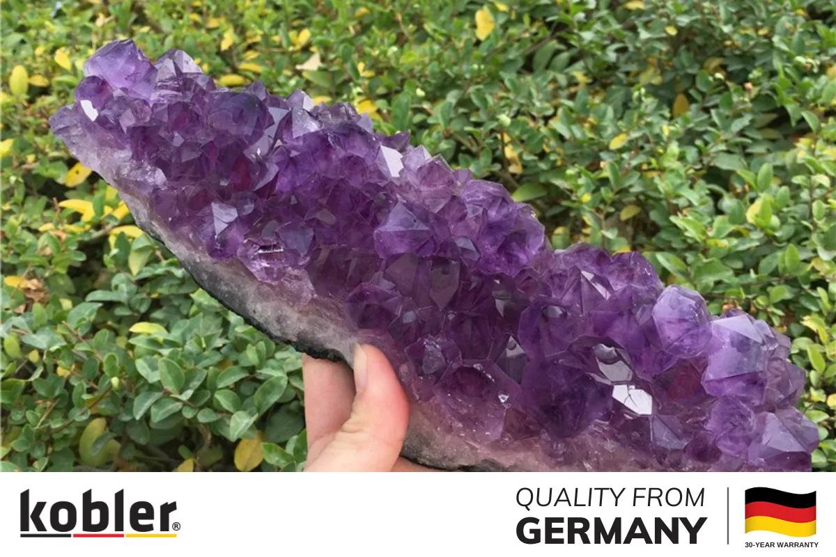 Nên mang thạch anh tím làm sạch trong tự nhiên