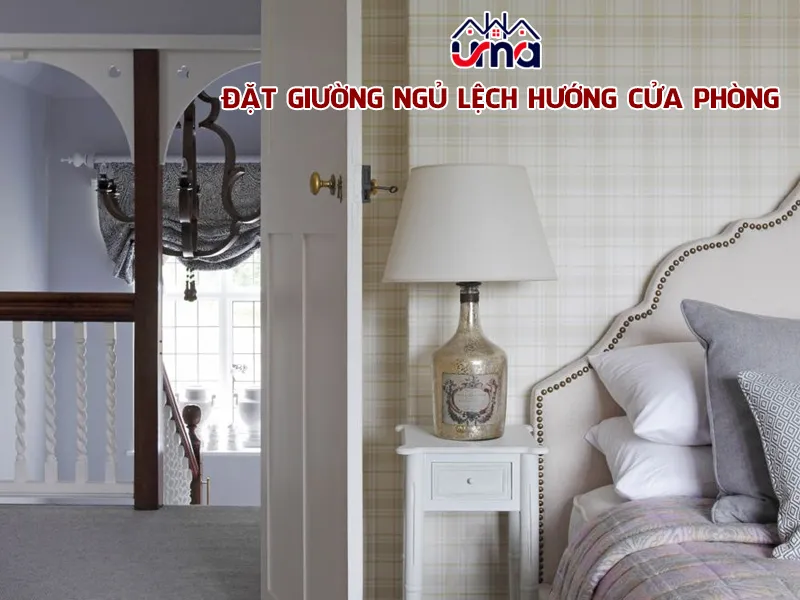 Kê giường ngủ lệch hướng cửa phòng để tránh năng lượng xấu