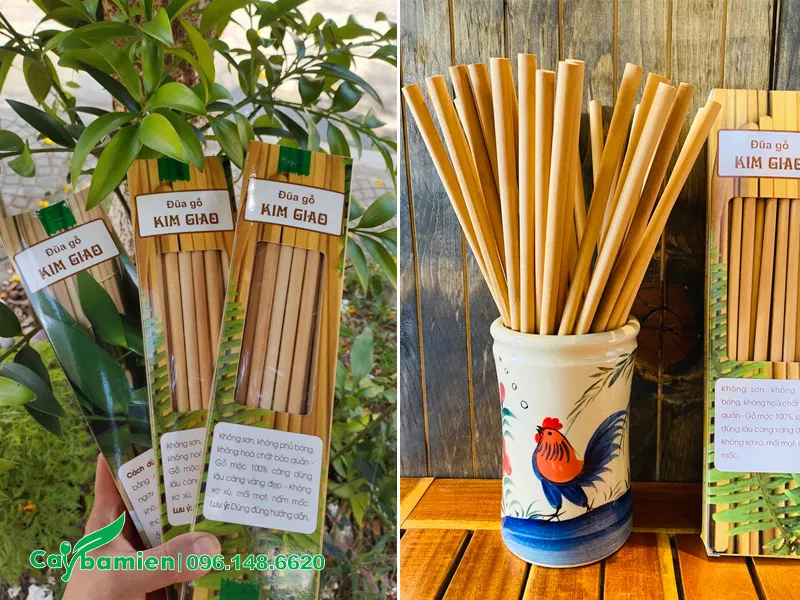 Đũa làm từ gỗ Kim Giao rất lành tính, tốt cho sức khỏe