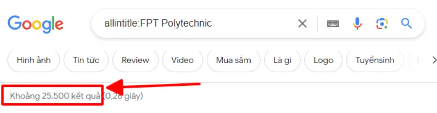 diên niên ý nghĩa là gì | Cách Sử Dụng Lệnh SEO Hiệu Quả 6 Sử dụng cú pháp allintitle giúp truy xuất dữ liệu từ khóa chính xác trên Google