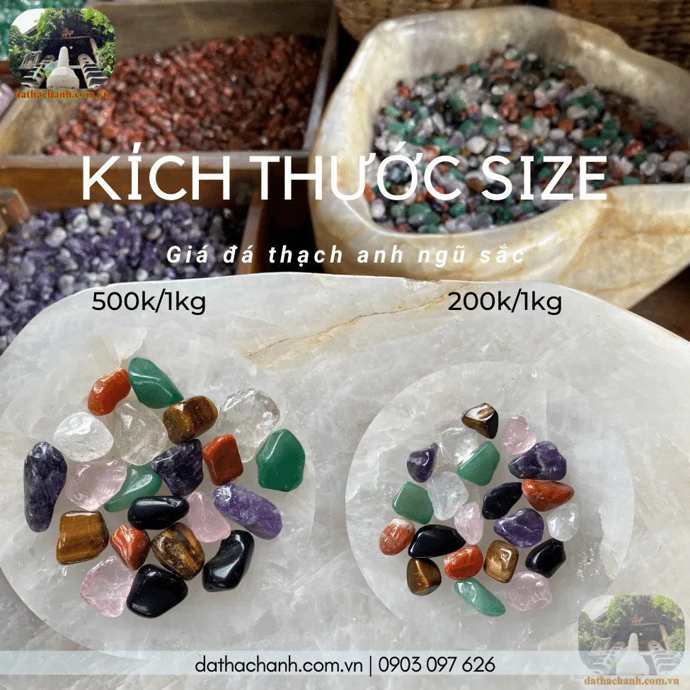 Giá đá thạch anh ngũ sắc