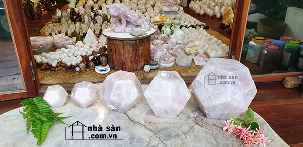 Giác 12 mặt đá thạch anh phong thủy