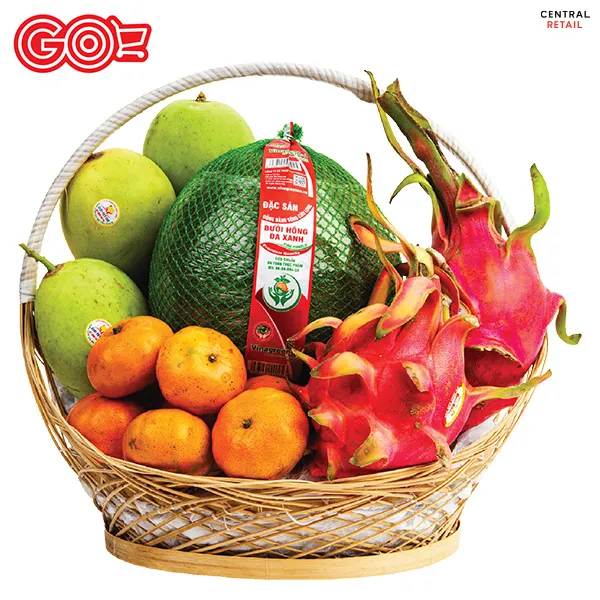 Giỏ trái cây tươi là quà tặng tết ý nghĩa thiết thực cho sức khỏe cả gia đình