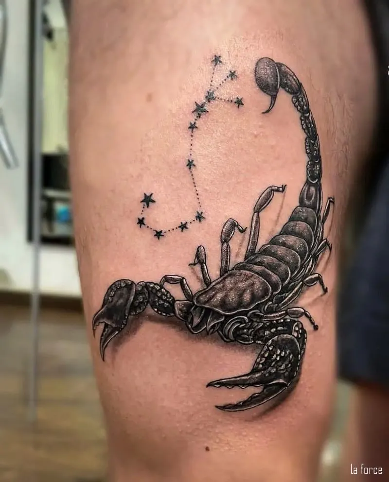 Hình xăm bọ cạp trên tay