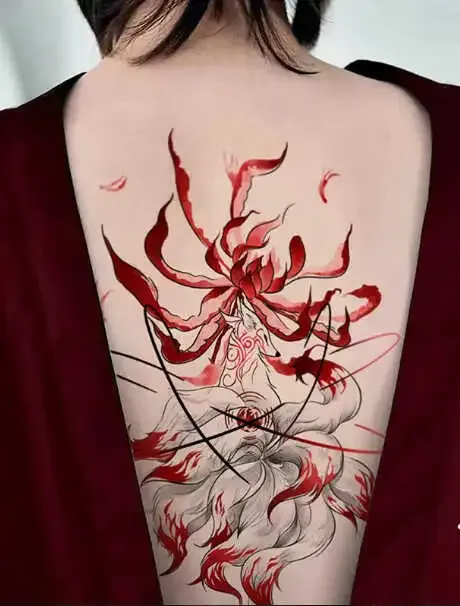 Hình xăm Hồ Ly hợp với tất cả các mệnh, miễn là có màu tương sinh, tương hợp với người xăm