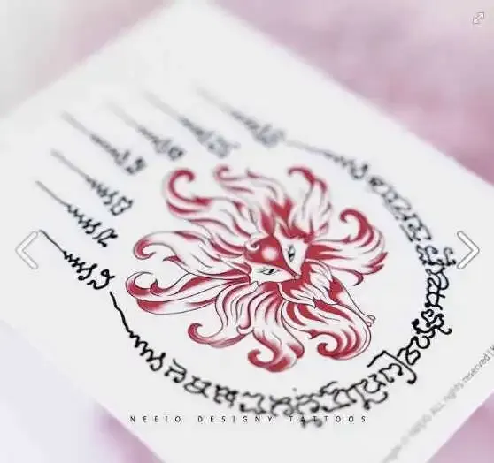 Hình xăm Hồ Ly mang ý nghĩa cầu mong may mắn và tình duyên