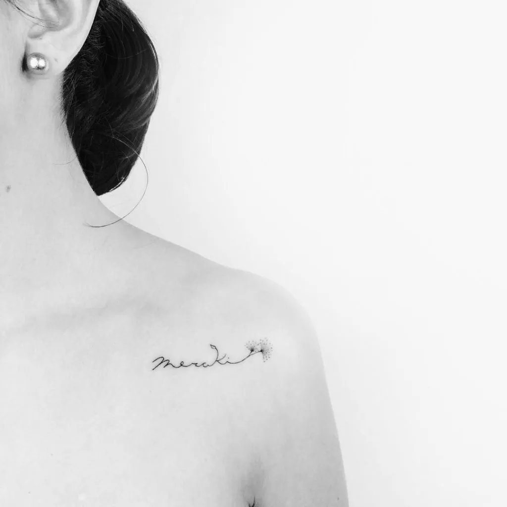 Meraki là hình xăm nhỏ ý nghĩa về sự tận tâm