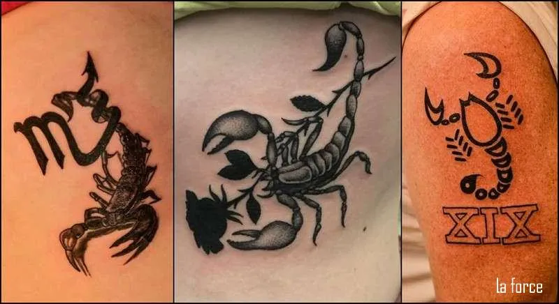 Hình xăm bọ cạp hoa hồng