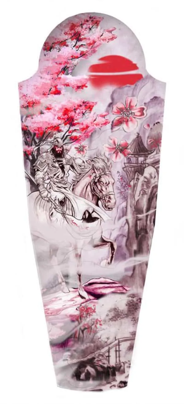 Hình xăm Quan Công cưỡi ngựa