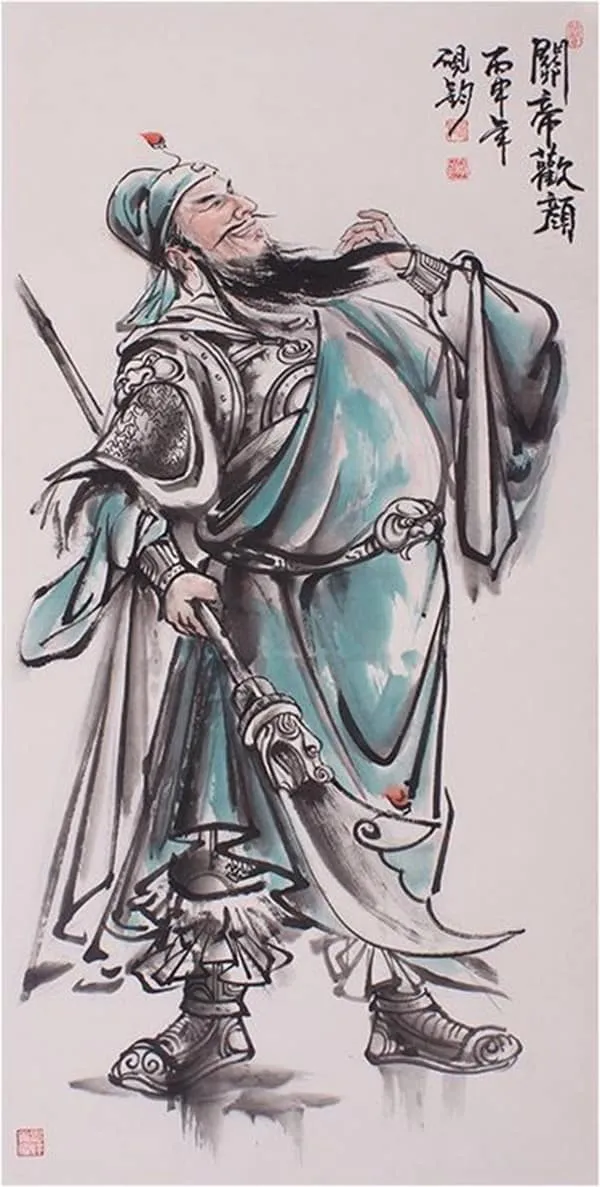 Xăm hình Quan Công đẹp