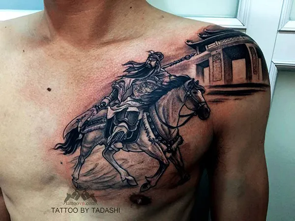 Quan Công uy nghiêm trên ngựa xích thố