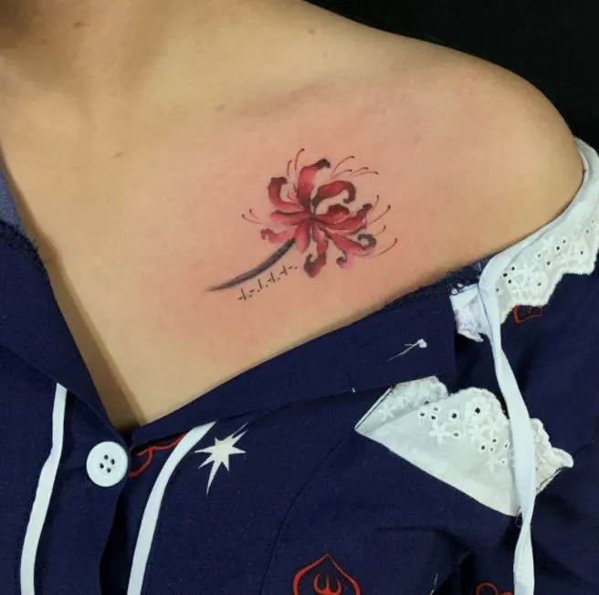 mẫu xăm bỉ ngạn tinh tế cho nữ