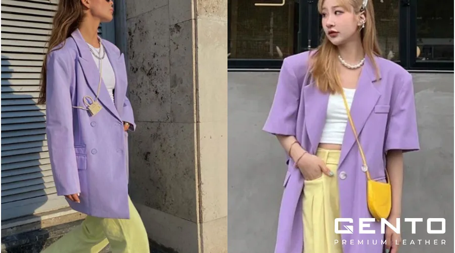 Cách phối màu trắng và tím mang lại vẻ đẹp lạ mắt