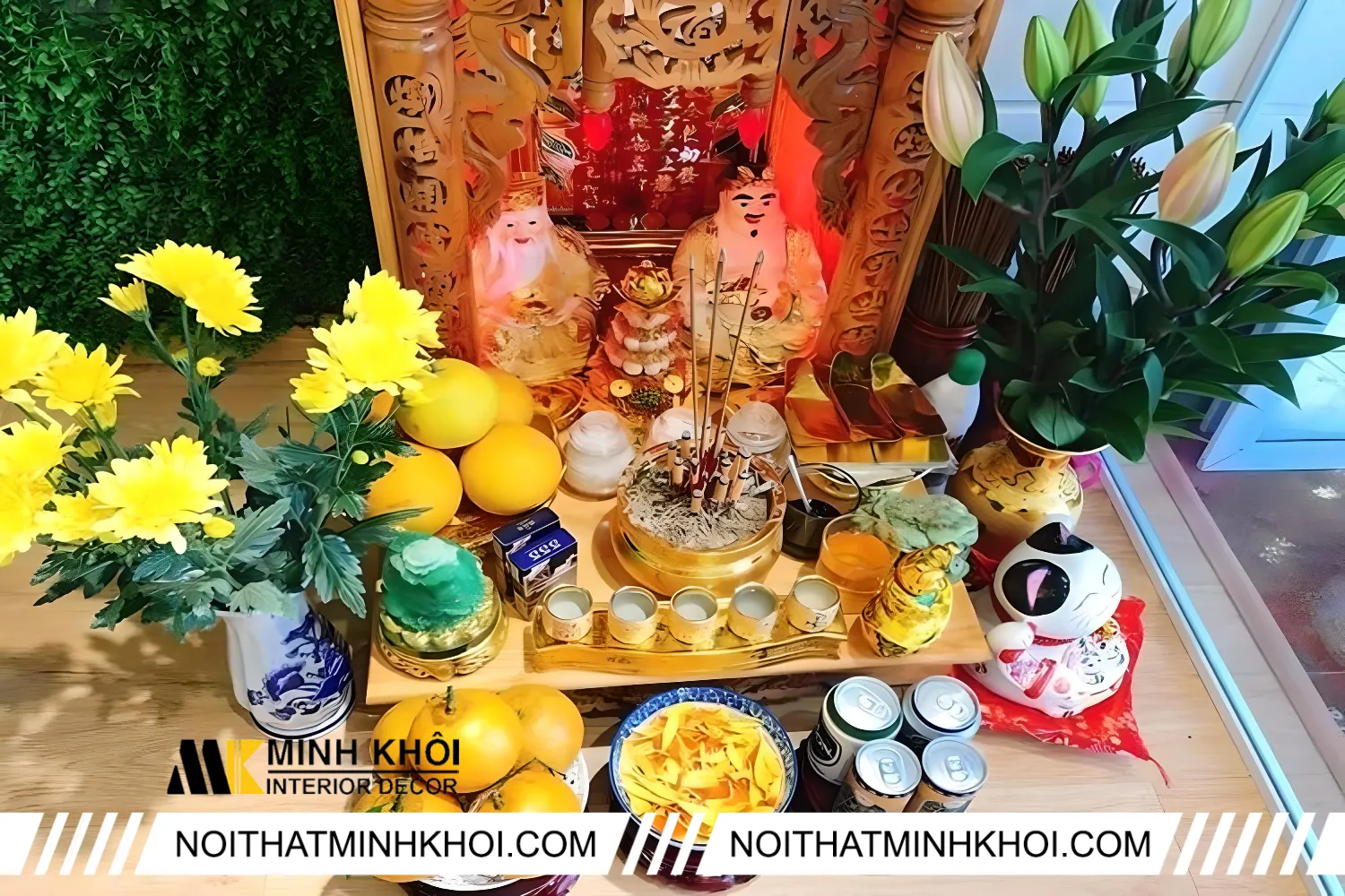 Những lưu ý khi đặt tỳ hưu lên bàn thờ thần tài