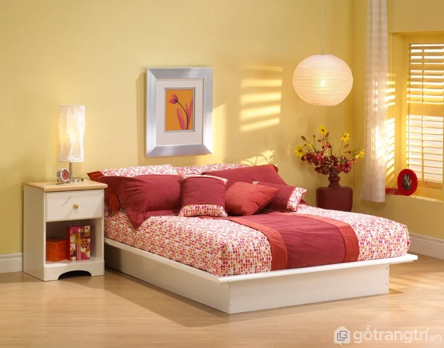 Đối với gia chủ thuộc mệnh Thổ trang trí màu sơn màu vàng đất