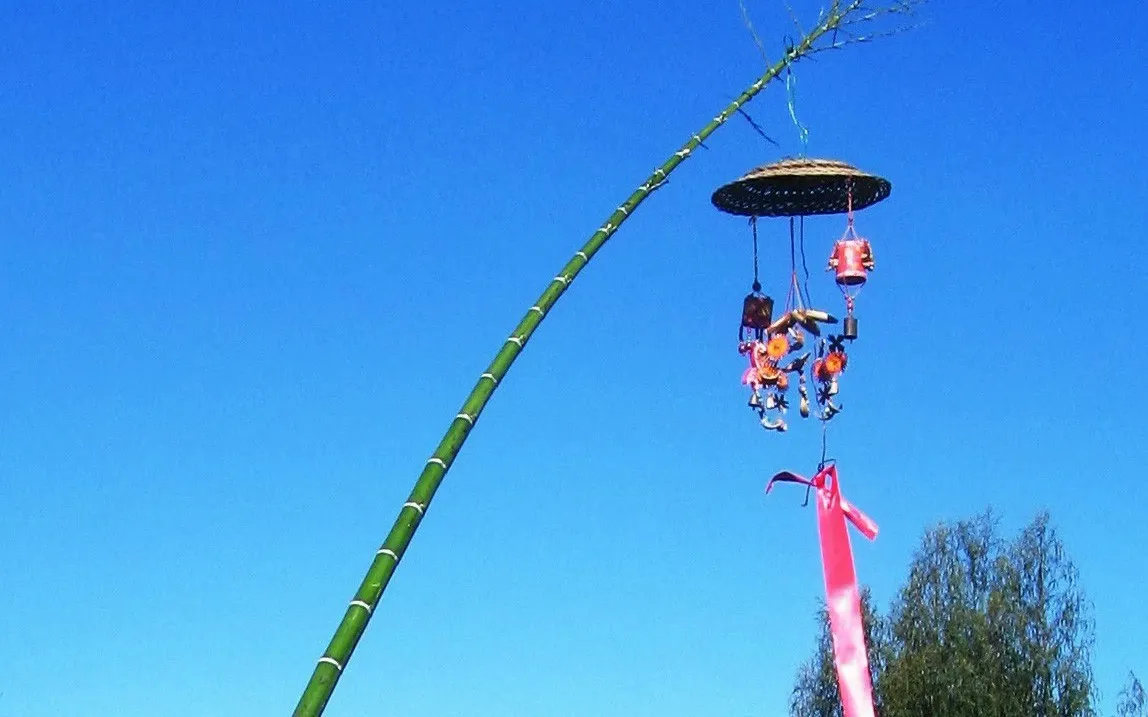 Cây nêu có từ bao giờ, mang ý nghĩa gì trong văn hóa Tết cổ truyền của người Việt? - Ảnh 3.