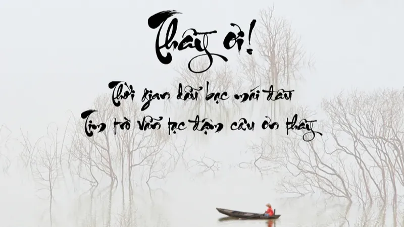 Tranh thư pháp tặng thầy cô 20/11