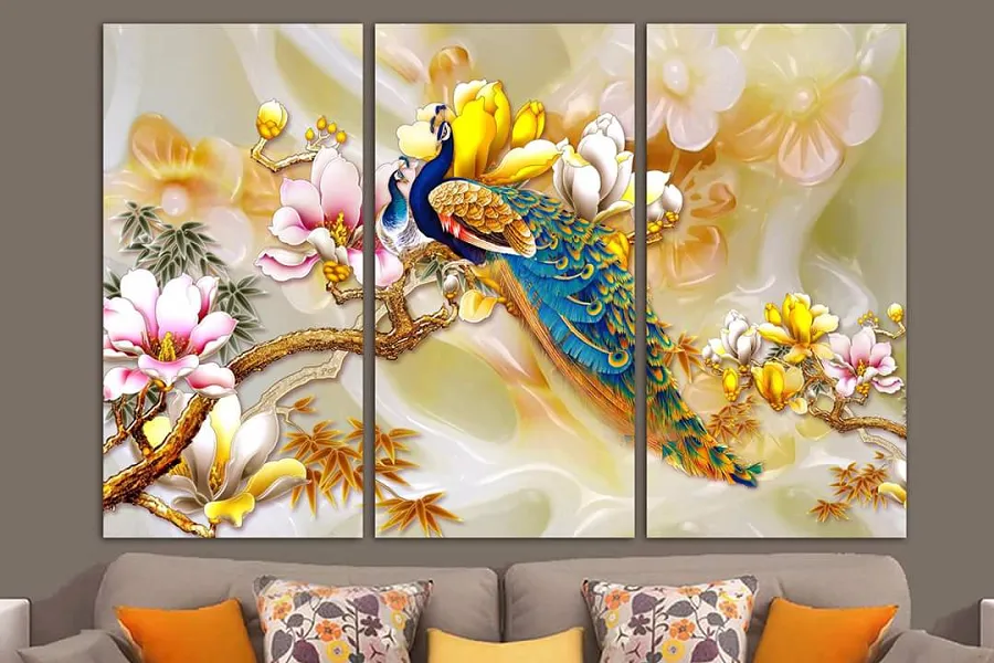 Ý nghĩa của tranh chim công hoa mẫu đơn đối với gia đạo