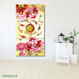 Tranh cửu ngư quần hội nghệ thuật giúp không gian thêm sang trọng