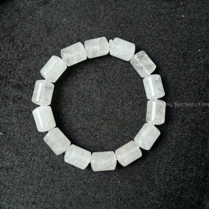 Vòng lu thạch anh trắng