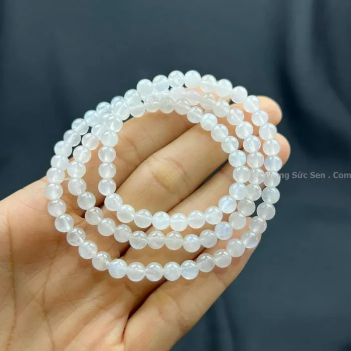 Vòng quấn 3 thạch anh trắng