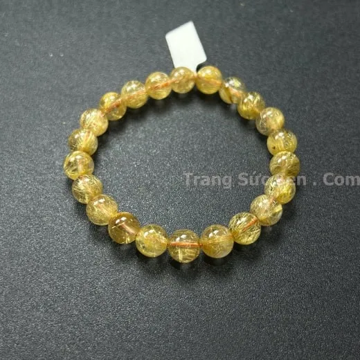 Vòng đá thạch anh tóc vàng