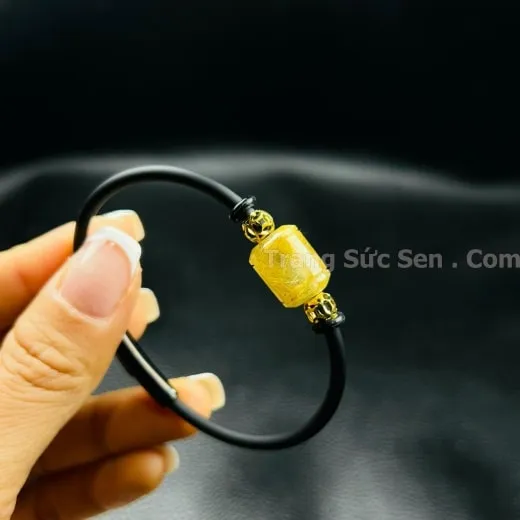 Vòng tay đá thạch anh tóc vàng