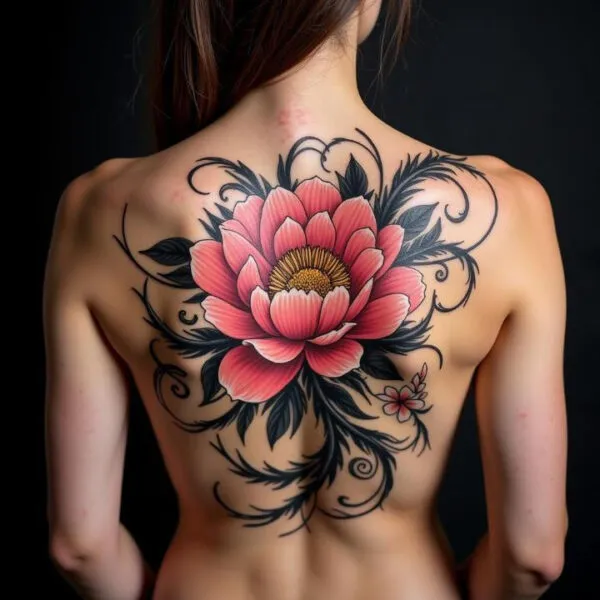 ý nghĩa hình xăm hoa mẫu đơn cho nữ