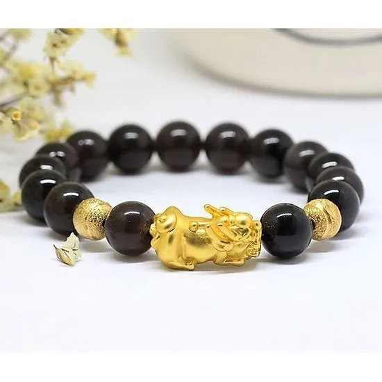 Ý nghĩa phong thủy của vòng đá thạch anh đen