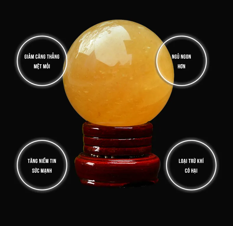 Ý nghĩa quả cầu thạch anh vàng