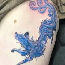 Hình xăm Kitsune phong cách phương Đông