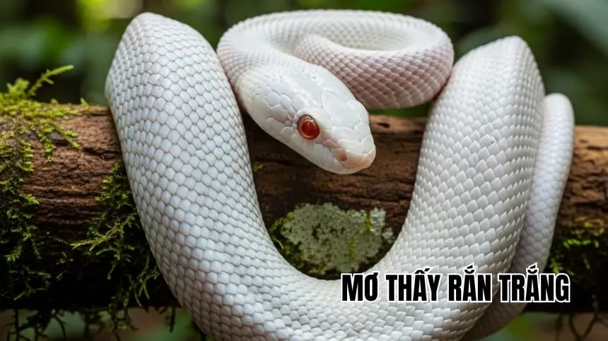 Mơ thấy rắn trắng báo điềm gì? Đánh số con số nào may mắn?