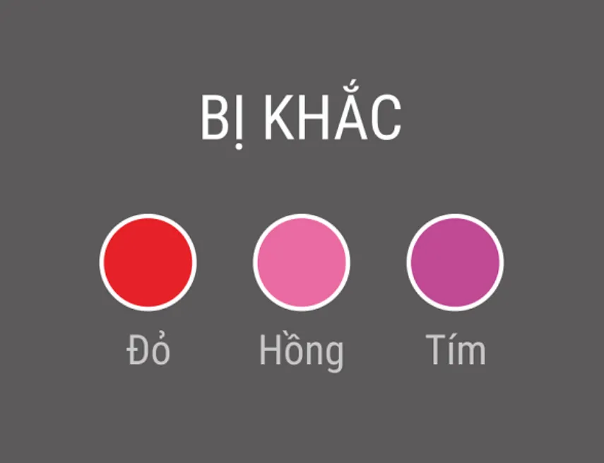 Những màu sắc đại diện hành Hỏa được coi là tương khắc với người mệnh Kim