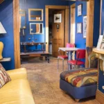 Không gian nội thất xanh dương tinh tế phù hợp cho người mệnh Thủy