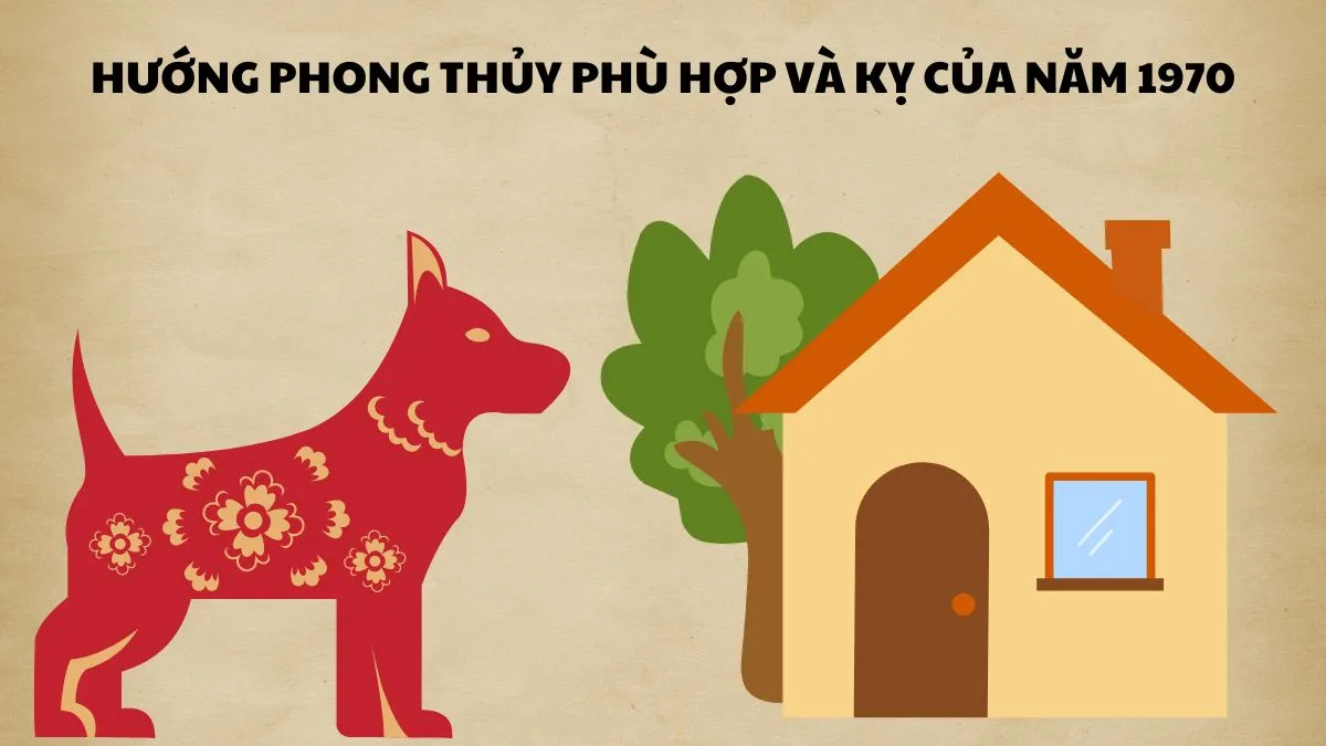 Hướng phong thủy hợp cho người sinh 1970