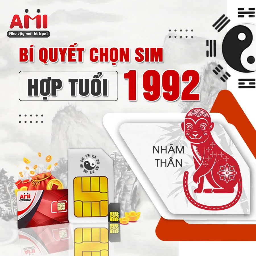 Hướng dẫn chọn Sim phong thủy 1992