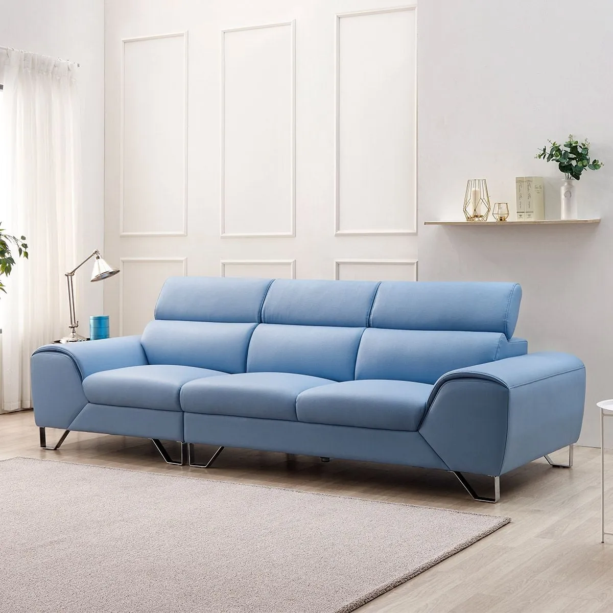 Sofa da 4 chỗ ngồi SF333 tạo không gian đón khách ấm cúng