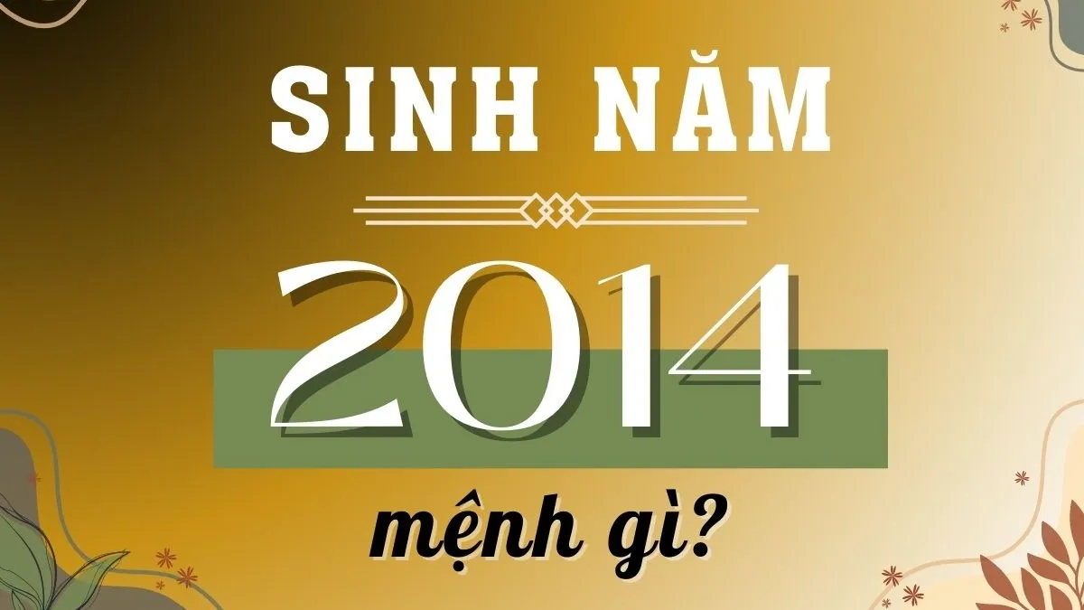 Mệnh tuổi Giáp Ngọ 2014 là mệnh Kim