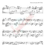 Sheet piano Giấc Mơ Trưa trang 1 với phần intro và verse đầu tiên