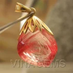 Vòng tay thạch anh tóc đỏ phù hợp mệnh Hỏa và Thổ