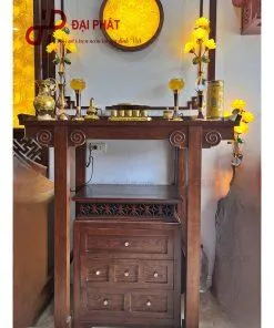 Bàn thờ đứng gỗ đẹp mẫu
