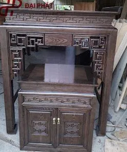 Bàn thờ hiện đại gỗ sồi