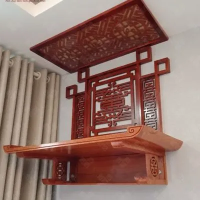 Bàn thờ treo 81cm gỗ sồi nga BTT636