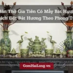 Hướng dẫn cách bày trí bát hương trên bàn thờ gia tiên chuẩn phong thủy để đón tài lộc
